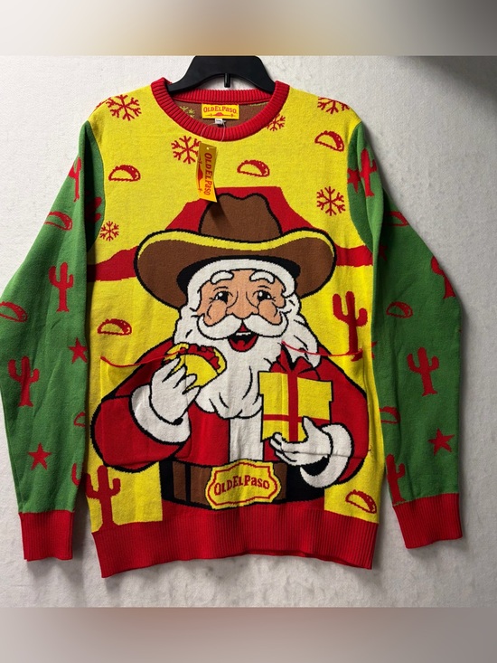 Old El Paso Other - Old El Paso Taco Cowboy Christmas Ugly Sweater Size Large / XL Santa Claus
